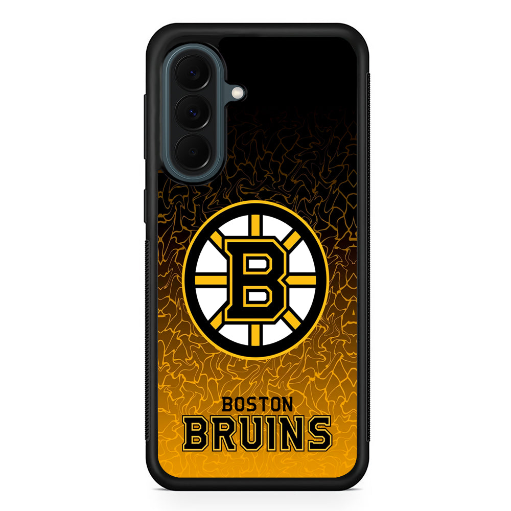 NHL Boston Bruins Team Samsung Galaxy A37 Case | Samsung Galaxy A37 Rubber Phone Case