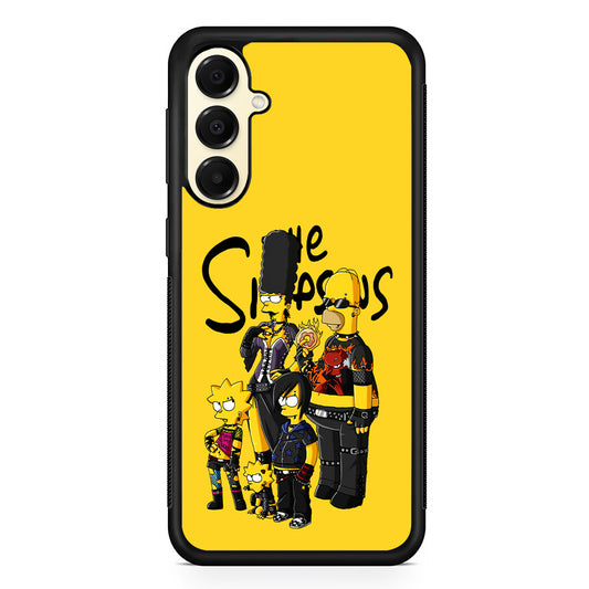 Simpsons Rock n' Roll Family Samsung Galaxy A16 Case | Slim Rubber Samsung Galaxy A16 Case