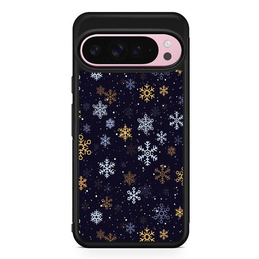 Dark Blue Yellow Winter Google Pixel 9 Pro XL Case | Protective Cover