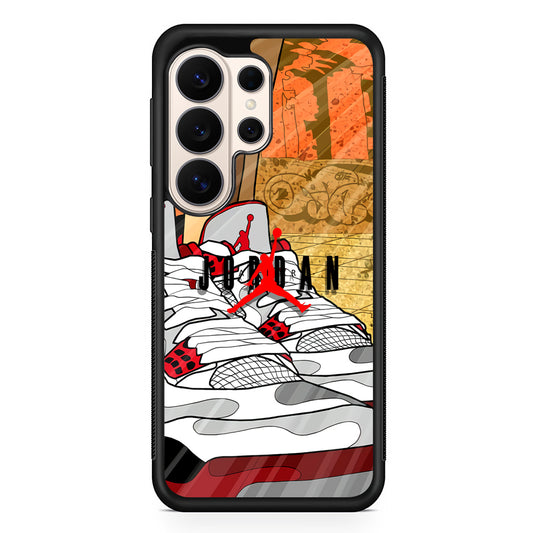 Air Jordan The Cartoon Shoes Samsung Galaxy S26 Ultra Case | Durable Samsung Galaxy S26 Ultra Phone Case