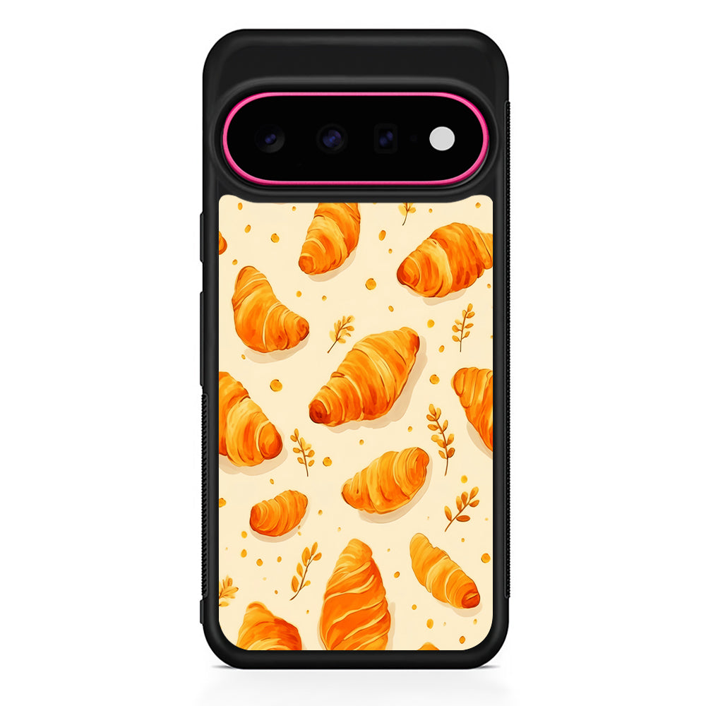 Croissant Dessert Pattern Google Pixel 11 Case | Slim Shockproof Cover