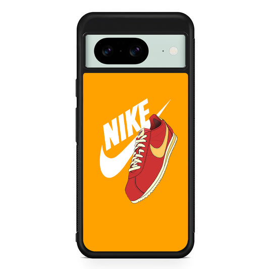 Nike Sneaker Shoes Red Google Pixel 8 Case | Slim Rubber Case for Google Pixel 8