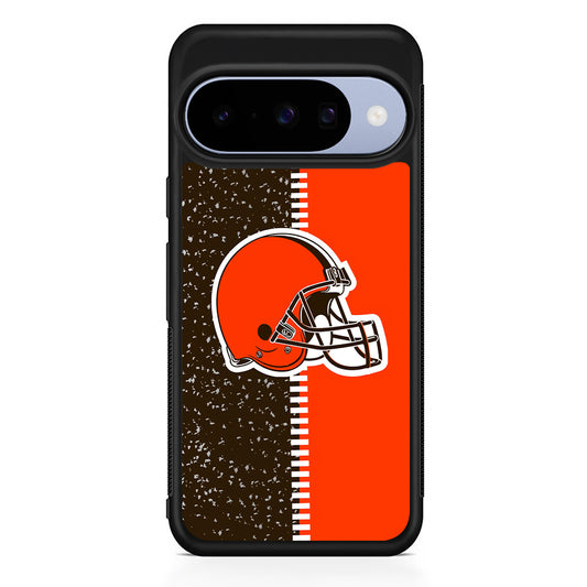 NFL Cleveland Browns Logo Google Pixel 10 Case | Google Pixel 10 Rubber Protective Case