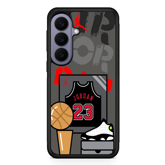 Air Jordan Trophy and Glory Samsung Galaxy S26 Case | Slim Protective Rubber Case for Samsung S26
