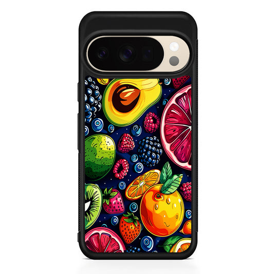 Colorful Mixed Sweet Fruits Google Pixel 10 Pro XL Case | Slim Google Pixel 10 Pro XL Protective Case