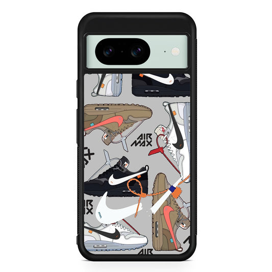 Nike Shelf of Air Max Google Pixel 8 Case | Slim Rubber Case for Google Pixel 8