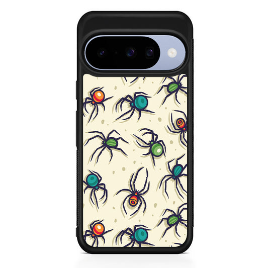 Colorful Spider Collection Google Pixel 10 Case | Google Pixel 10 Rubber Protective Case