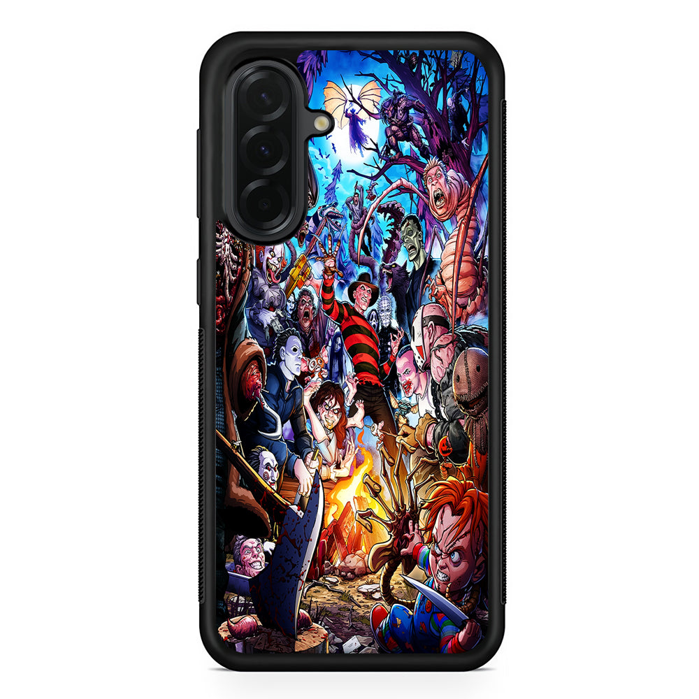 Scary Movie Horror Main Characters Samsung Galaxy A36 Case | Protective Rubber Cover