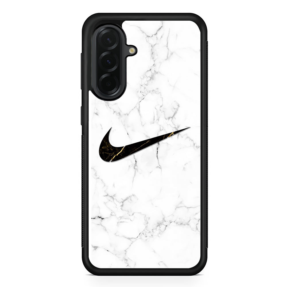 Nike Gold Line in Marble Samsung Galaxy A36 Case | Durable Samsung Galaxy A36 Cover