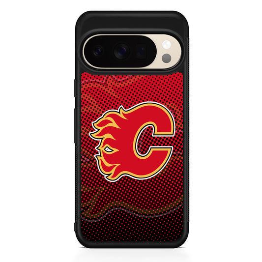 NHL Calgary Flames Dot Google Pixel 10 Pro XL Case | Slim Google Pixel 10 Pro XL Protective Case