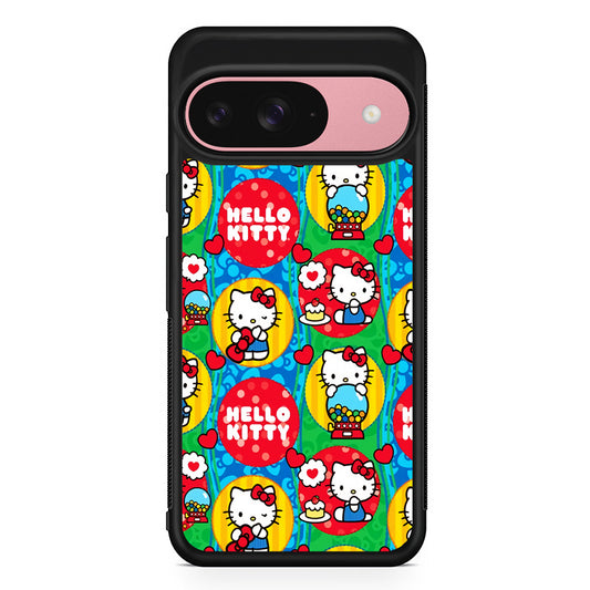 Hello Kitty Art of Momment Google Pixel 9 Case | Google Pixel 9 Protective Rubber Case