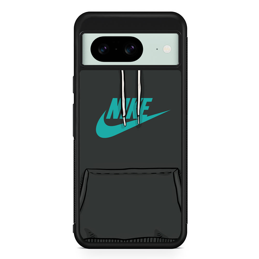 Nike Grey Hoodie Google Pixel 8 Case | Slim Rubber Case for Google Pixel 8