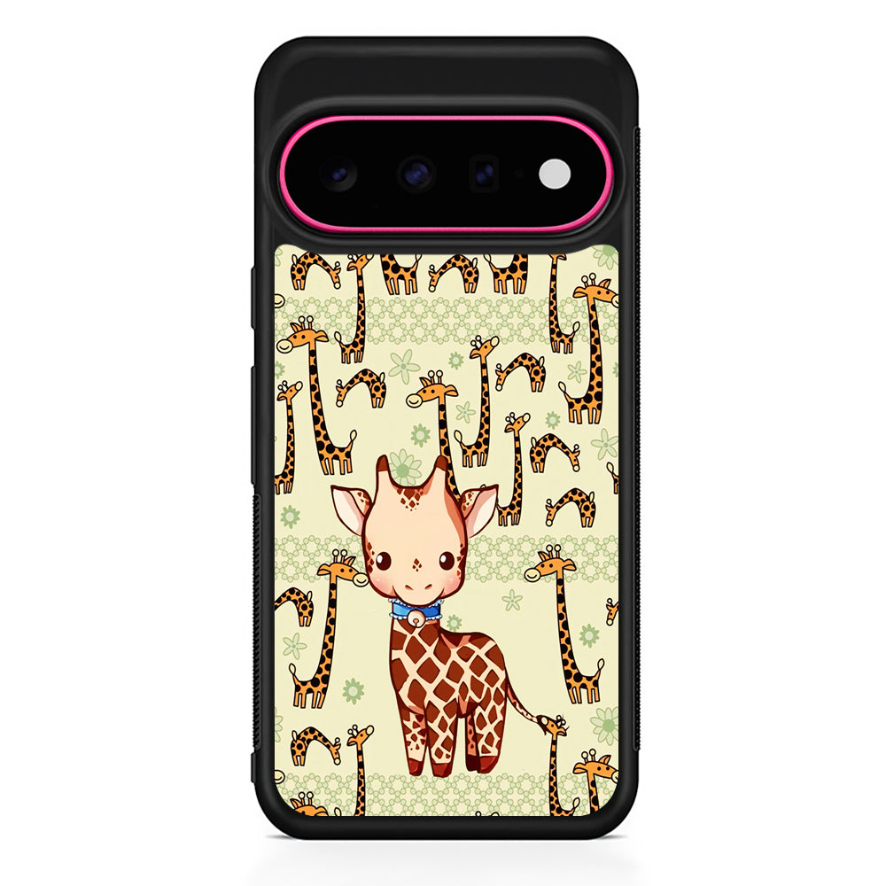 Baby Giraffe Adventure Ground Google Pixel 11 Case | Slim Shockproof Cover
