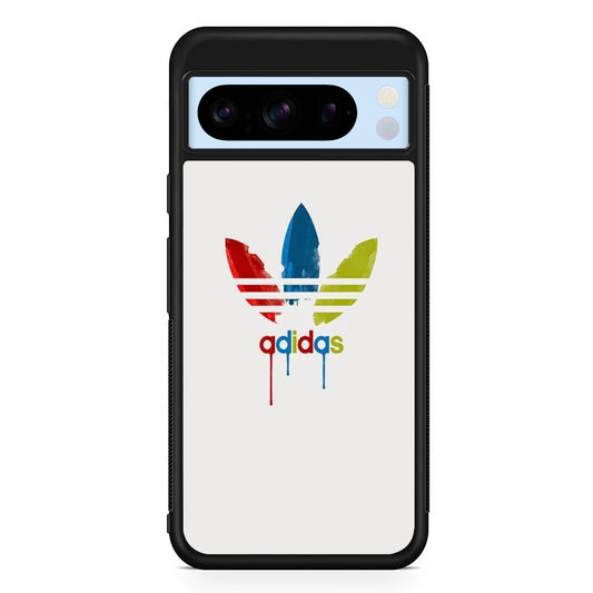 Adidas White Prime Painting Colour Google Pixel 8 Pro Case | Slim Protective Cover