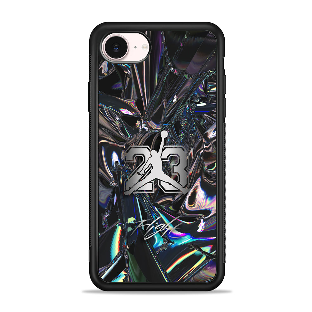 Air Jordan Abstract Mirror Backdrop iPhone 17e Case - Silicone Case