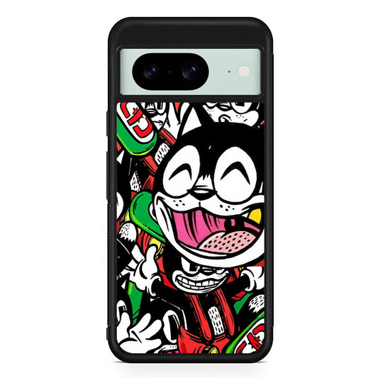Kitty Club Party Google Pixel 8 Case | Durable Protective Cover for Google Pixel 8