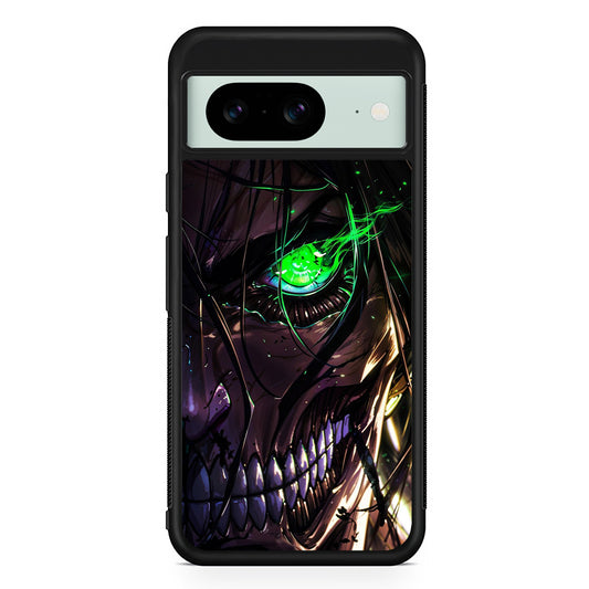 Attack on Titan Eren Face Google Pixel 8 Case | Durable Protective Cover for Google Pixel 8