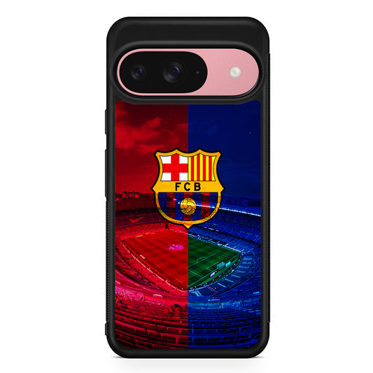 FC Barcelona Stadium Google Pixel 9 Case | Google Pixel 9 Protective Rubber Case