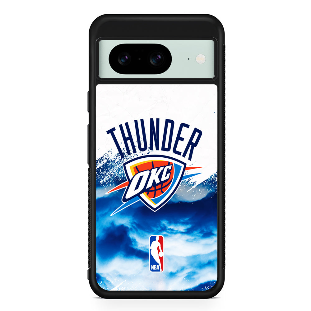 NBA Oklahoma City Thunder Team Google Pixel 8 Case | Durable Protective Cover for Google Pixel 8
