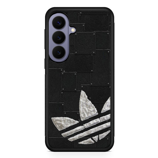 Adidas Metal Skin Logo Samsung Galaxy S26 Case | Slim Protective Rubber Case for Samsung S26