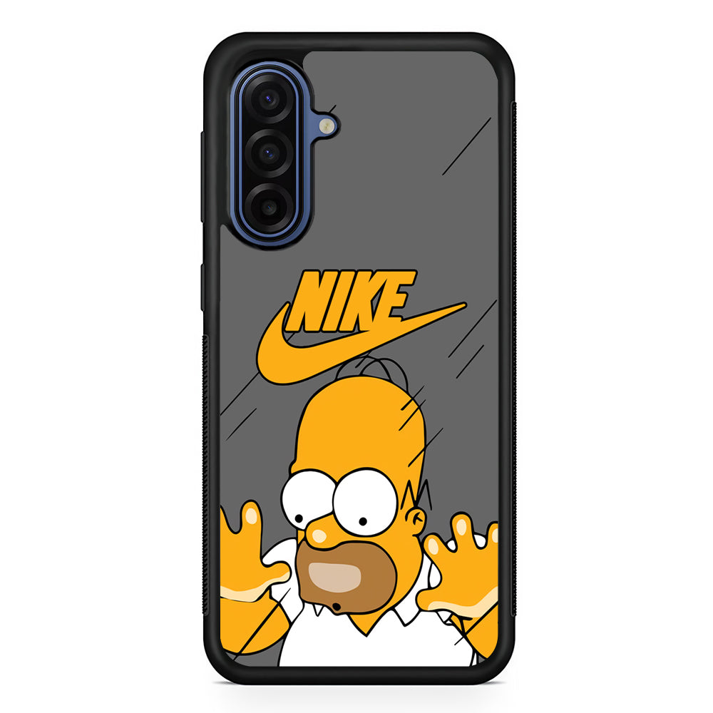 Nike Homer Simpson Character Samsung Galaxy A17 Case | Samsung Galaxy A17 Protective Rubber Case