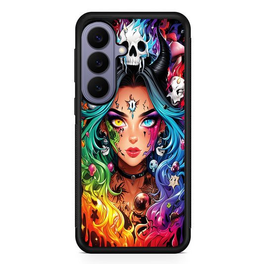 Anime Witch Girl Art Samsung Galaxy S26 Case | Durable Rubber Case for Samsung Galaxy S26
