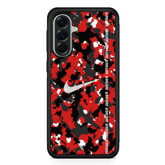 Nike Red Splash Camouflage Samsung Galaxy A56 Case | Durable Samsung Galaxy A56 Cover
