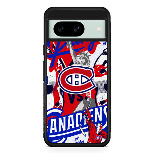 NHL Montreal Canadiens Rangers Google Pixel 8 Case | Durable Protective Cover for Google Pixel 8