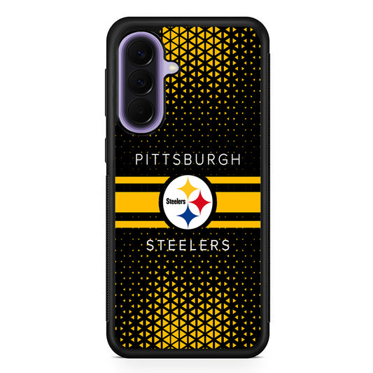 NFL Pittsburgh Steelers Logo Samsung Galaxy A57 Case | Slim Samsung Galaxy A57 Rubber Case