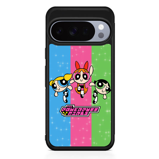 The Powerpuff Girls Character Google Pixel 10 Pro Case | Slim Google Pixel 10 Pro Rubber Case