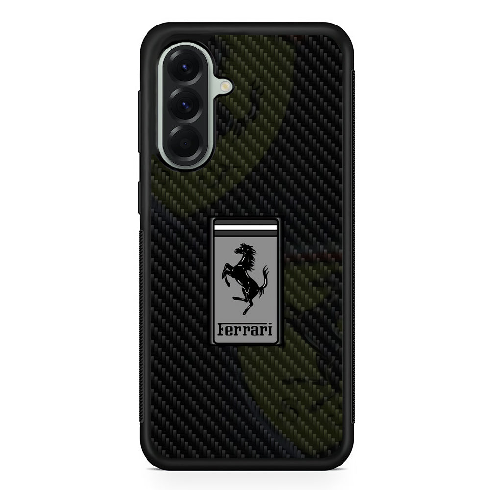 Ferrari Silvery Touch Samsung Galaxy A56 Case | Samsung Galaxy A56 Rubber Protective Case