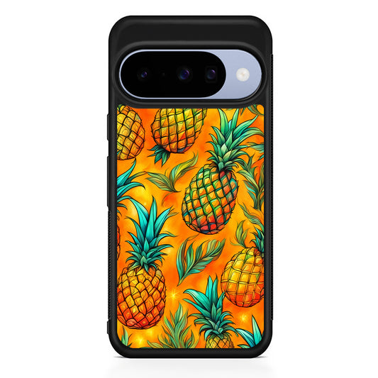 Pineapple Tropical Fruits Google Pixel 10 Case | Google Pixel 10 Rubber Protective Case