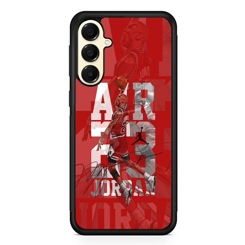 Air Jordan Silver Light Samsung Galaxy A16 Case | Slim Rubber Case for Samsung Galaxy A16