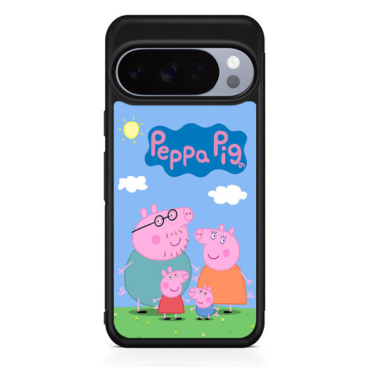 Peppa Pig Family Google Pixel 10 Pro Case | Slim Google Pixel 10 Pro Rubber Case