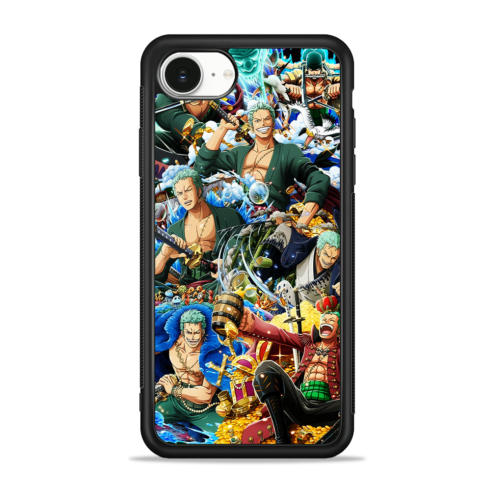 One Piece Roronoa Zoro Aesthetic iPhone 16e Case | Protective Phone Cover