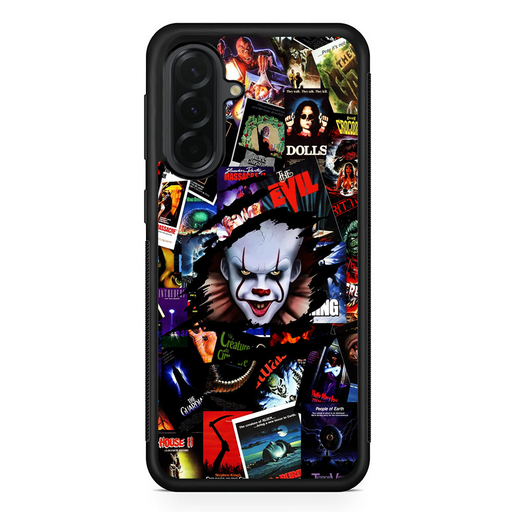IT Clown Gaze From The Poster Samsung Galaxy A36 Case | Protective Rubber Cover