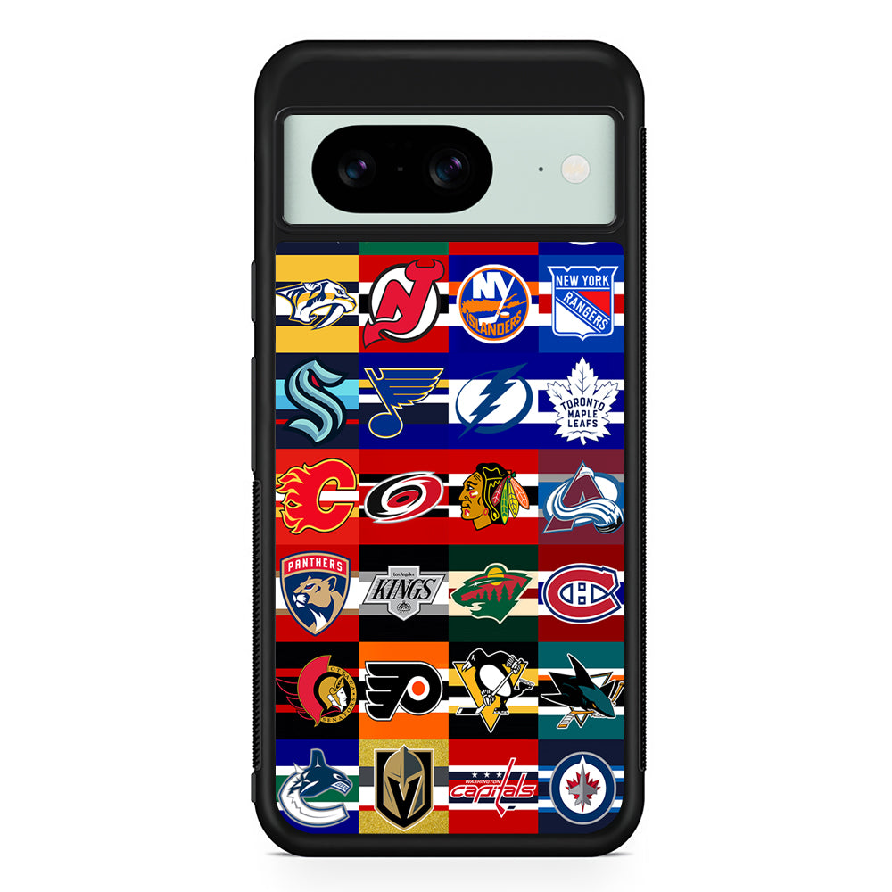 All NHL Teams Jersey Google Pixel 8 Case | Durable Protective Cover for Google Pixel 8