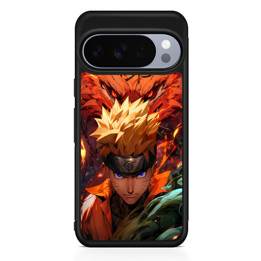 Naruto Uzumaki Rage of the Nine Tails Google Pixel 10 Pro Case | Slim Google Pixel 10 Pro Rubber Case
