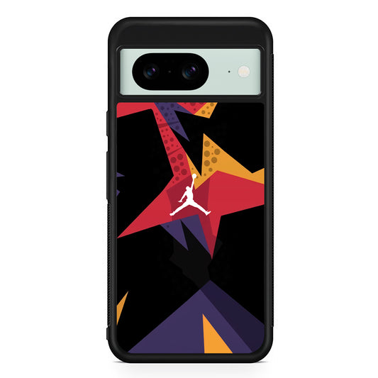 Air Jordan Silhouette of Footstep Google Pixel 8 Case | Durable Protective Cover for Google Pixel 8