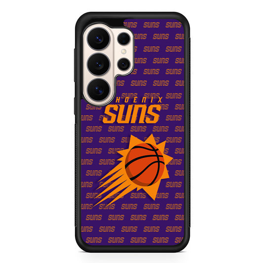NBA Phoenix Suns Pattern Samsung Galaxy S26 Ultra Case | Slim Protective Case for Samsung Galaxy S26 Ultra
