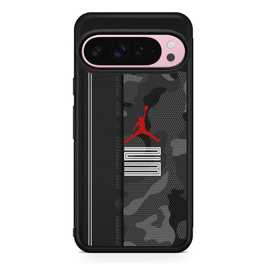 Air Jordan Emblem on Leather Google Pixel 9 Pro XL Case | Protective Cover