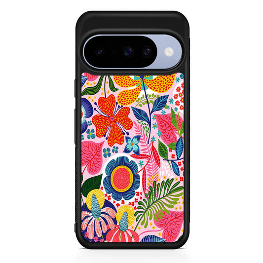 Exotic Floral Aesthetic Google Pixel 10 Case | Google Pixel 10 Rubber Protective Case