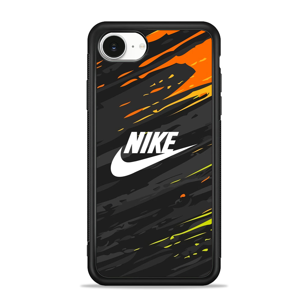 Nike Grey Dominant Abstract iPhone 16e Case - Slim Silicone Case