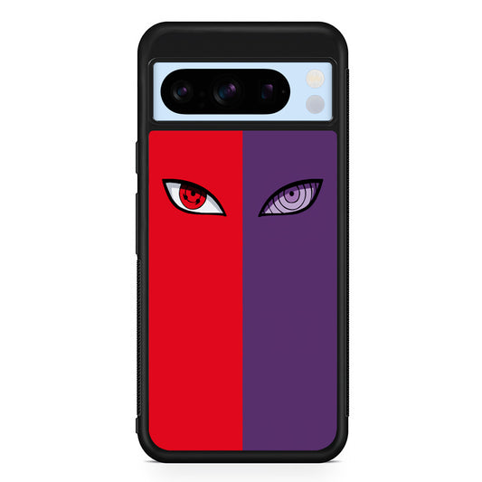 Naruto Sharingan and Rinnegan Google Pixel 8 Pro Case | Slim Rubber Case for Google Pixel 8 Pro