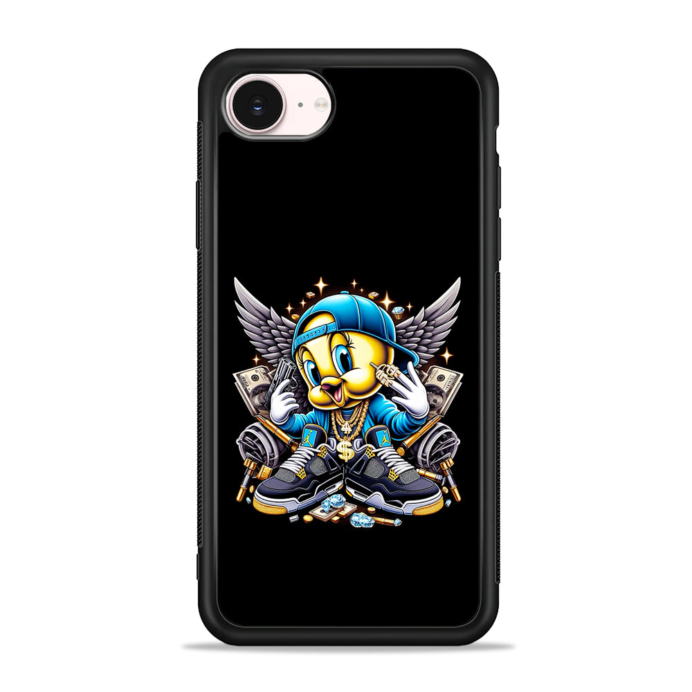 Tweety Bird Rich iPhone 17e Case - Silicone Case