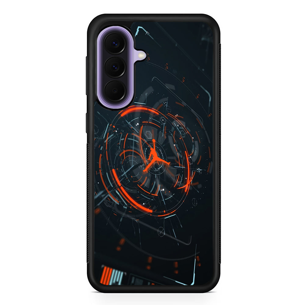Air Jordan Rising The Digital Circle Samsung Galaxy A57 Case | Slim Samsung Galaxy A57 Rubber Case