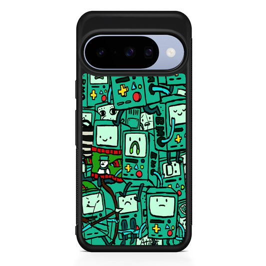Adventure Time BMO Pattern Google Pixel 10 Case | Google Pixel 10 Rubber Protective Case