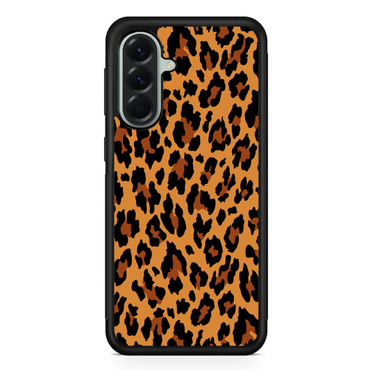 Brown Leopard Skin Pattern Samsung Galaxy A56 Case | Samsung Galaxy A56 Protective Rubber Case