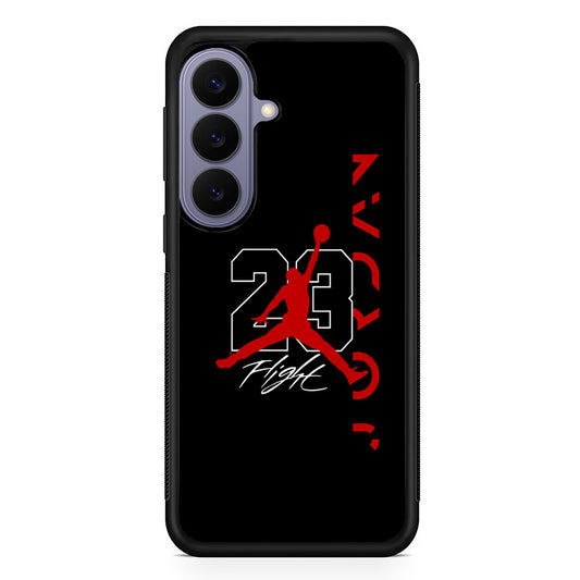 Air Jordan Black on The Back Samsung Galaxy S26 Case | Slim Protective Rubber Case for Samsung S26