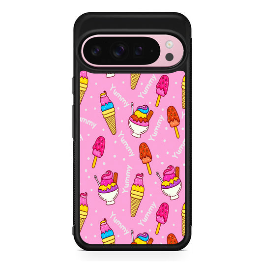 Ice Cream Doodle Yummy Google Pixel 9 Pro XL Case | Protective Cover
